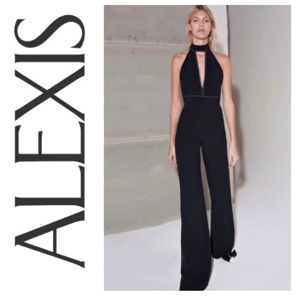 Alexis Dawn Jumpsuit Size Small Black RRP $748 🖤